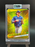 Bobby Witt Jr. Custom 1/1 Baseball Card Art - Painted and Embossed