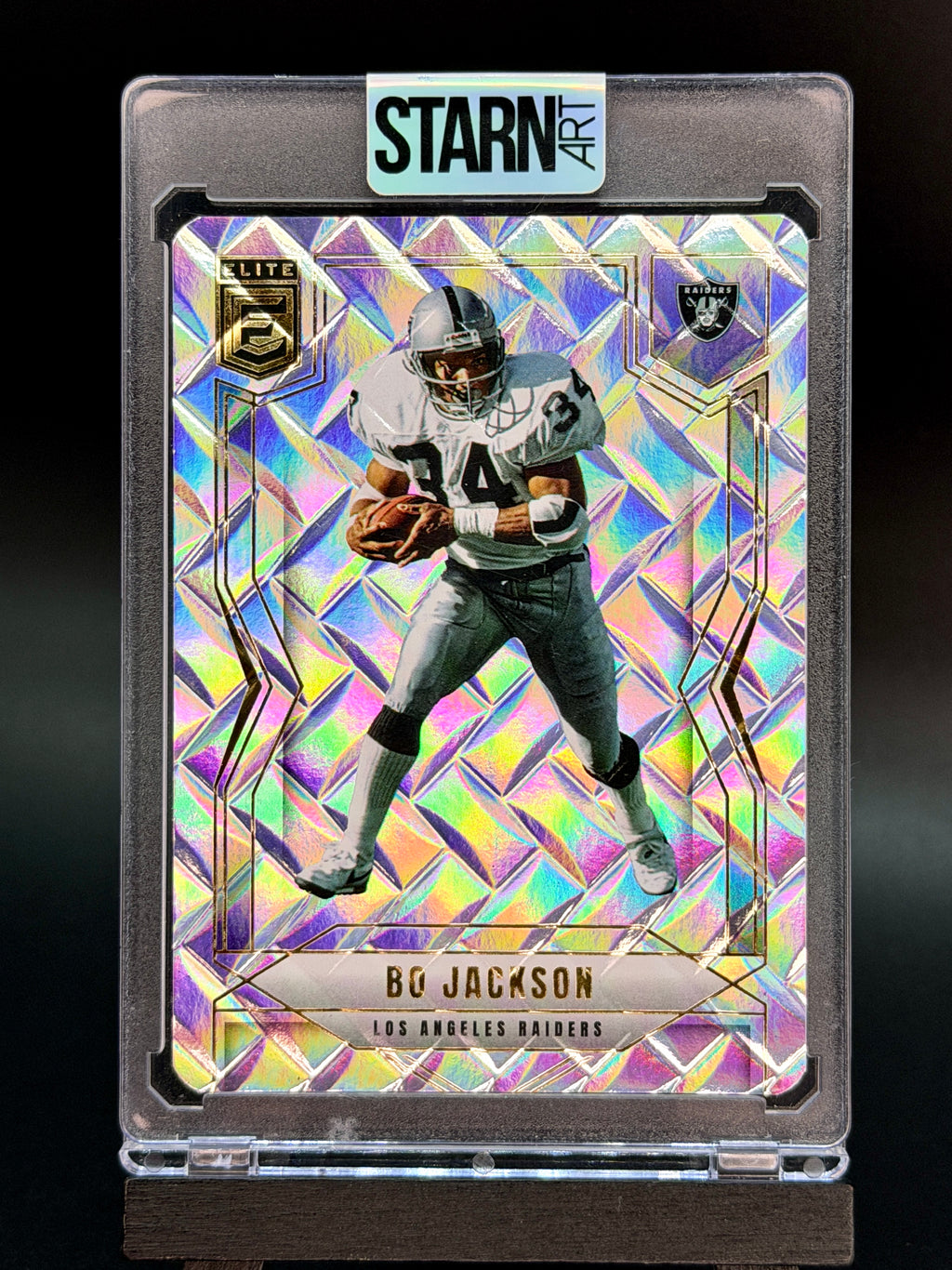 Bo Jackson Custom 1/1 Baseball Card Art - Painted and Embossed