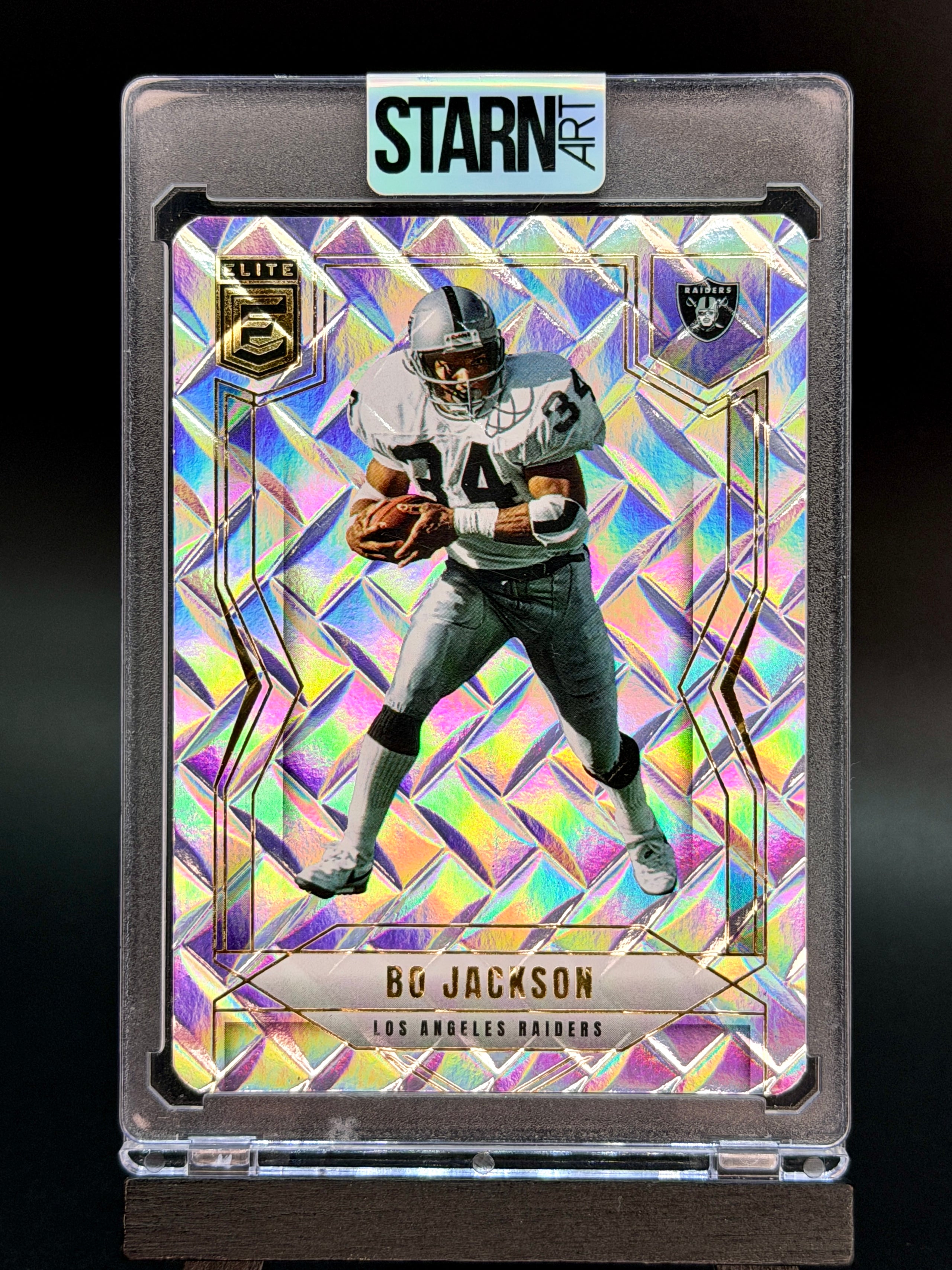 Bo Jackson Custom 1/1 Baseball Card Art - Painted and Embossed