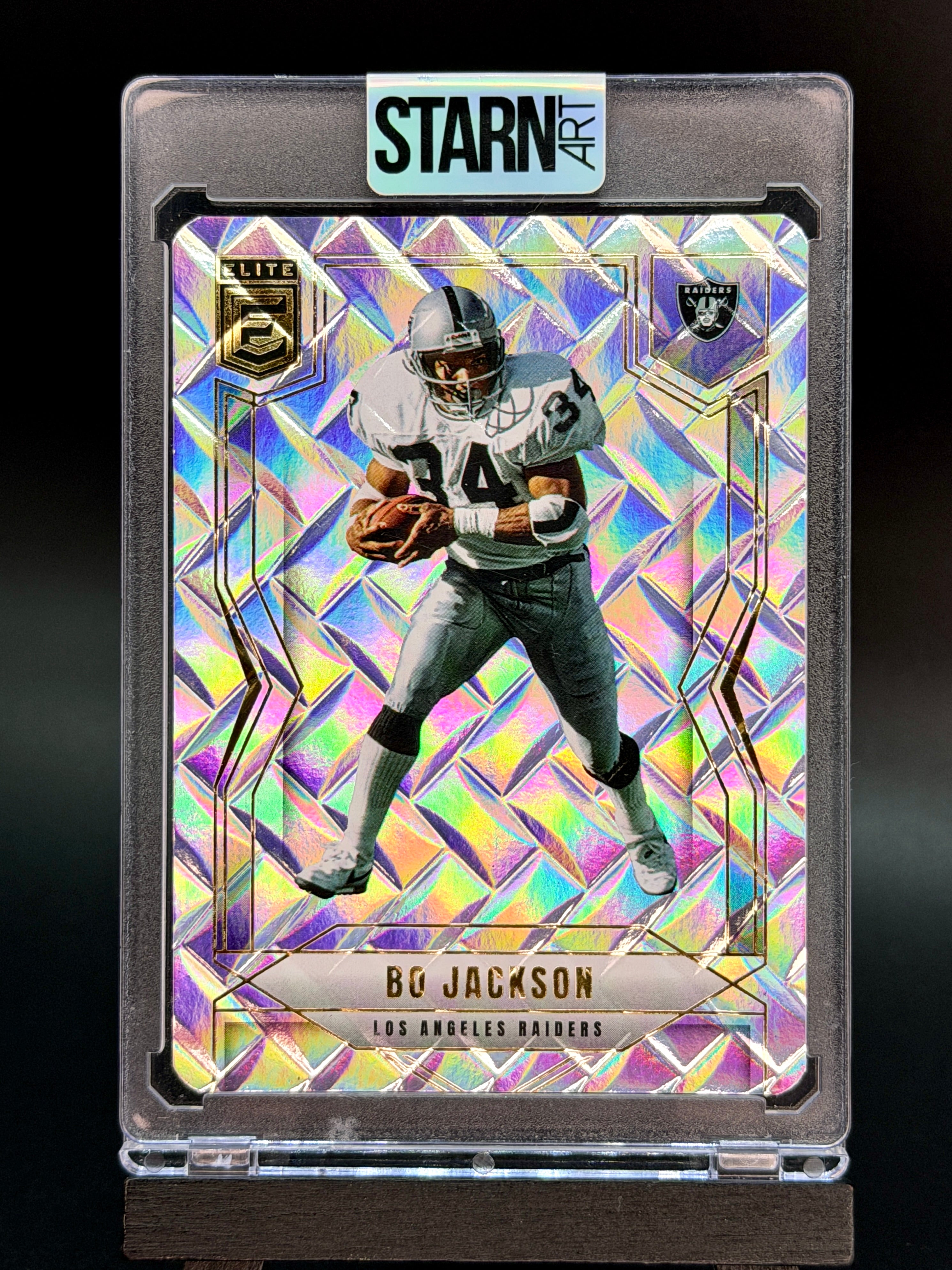 Bo Jackson Custom 1/1 Baseball Card Art - Painted and Embossed