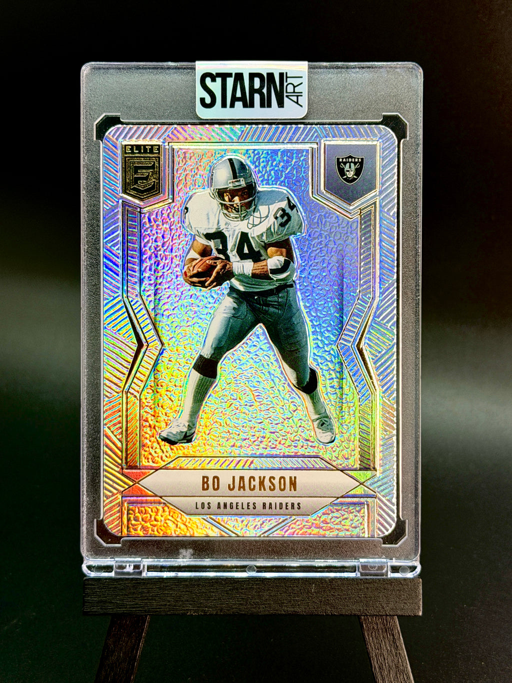 Bo Jackson Custom 1/1 Baseball Card Art - Painted and Embossed