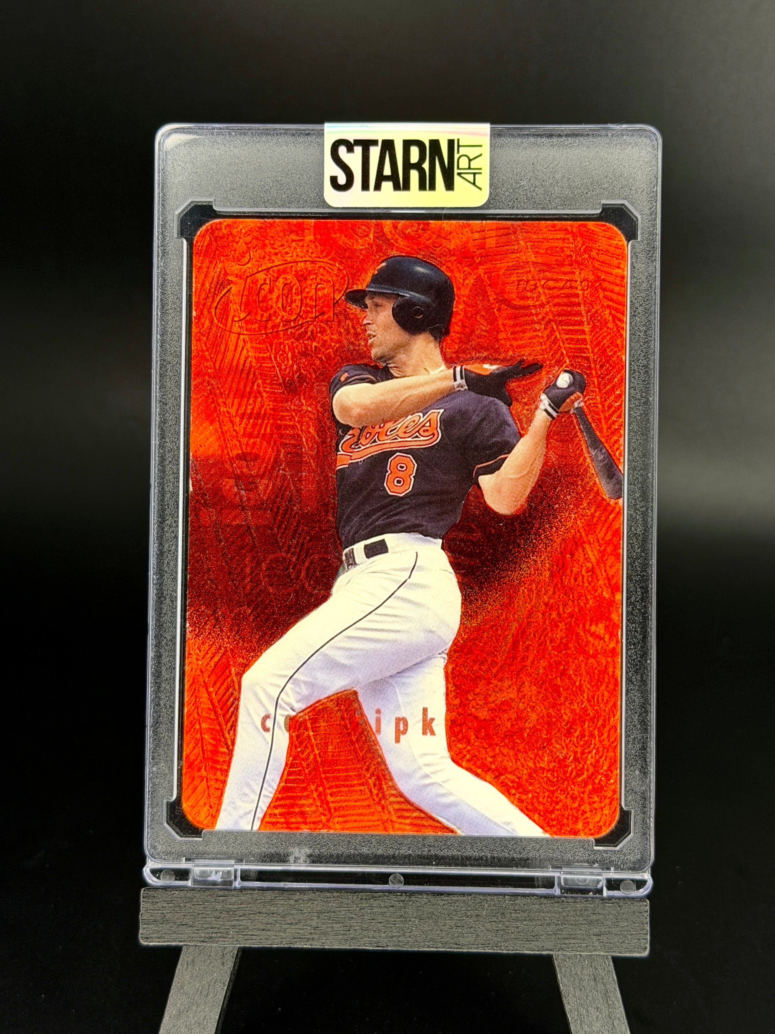 Cal Ripken Jr. Custom 1/1 Baseball Card Art - Painted and Embossed