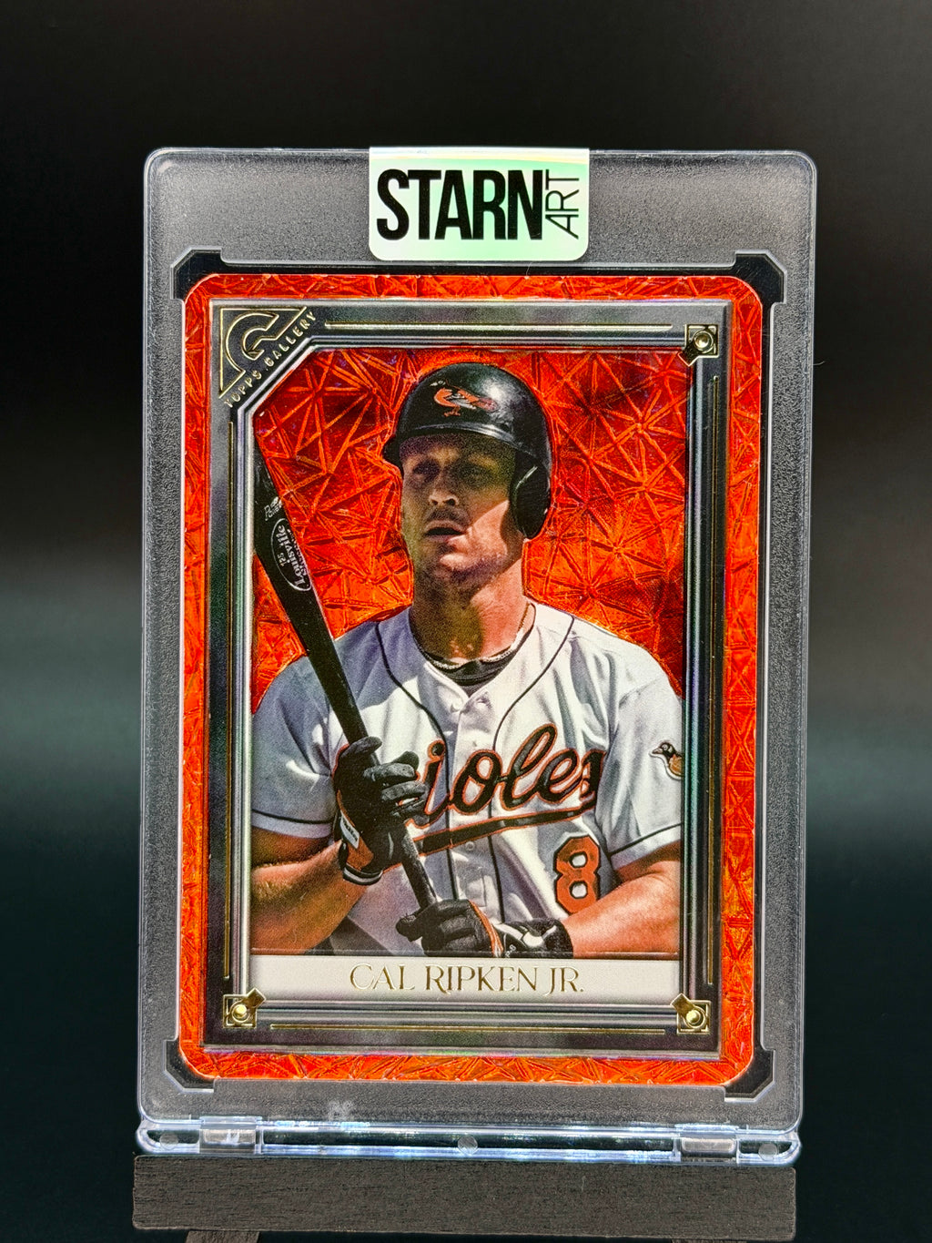Cal Ripken Jr. Custom 1/1 Baseball Card Art - Painted and Embossed