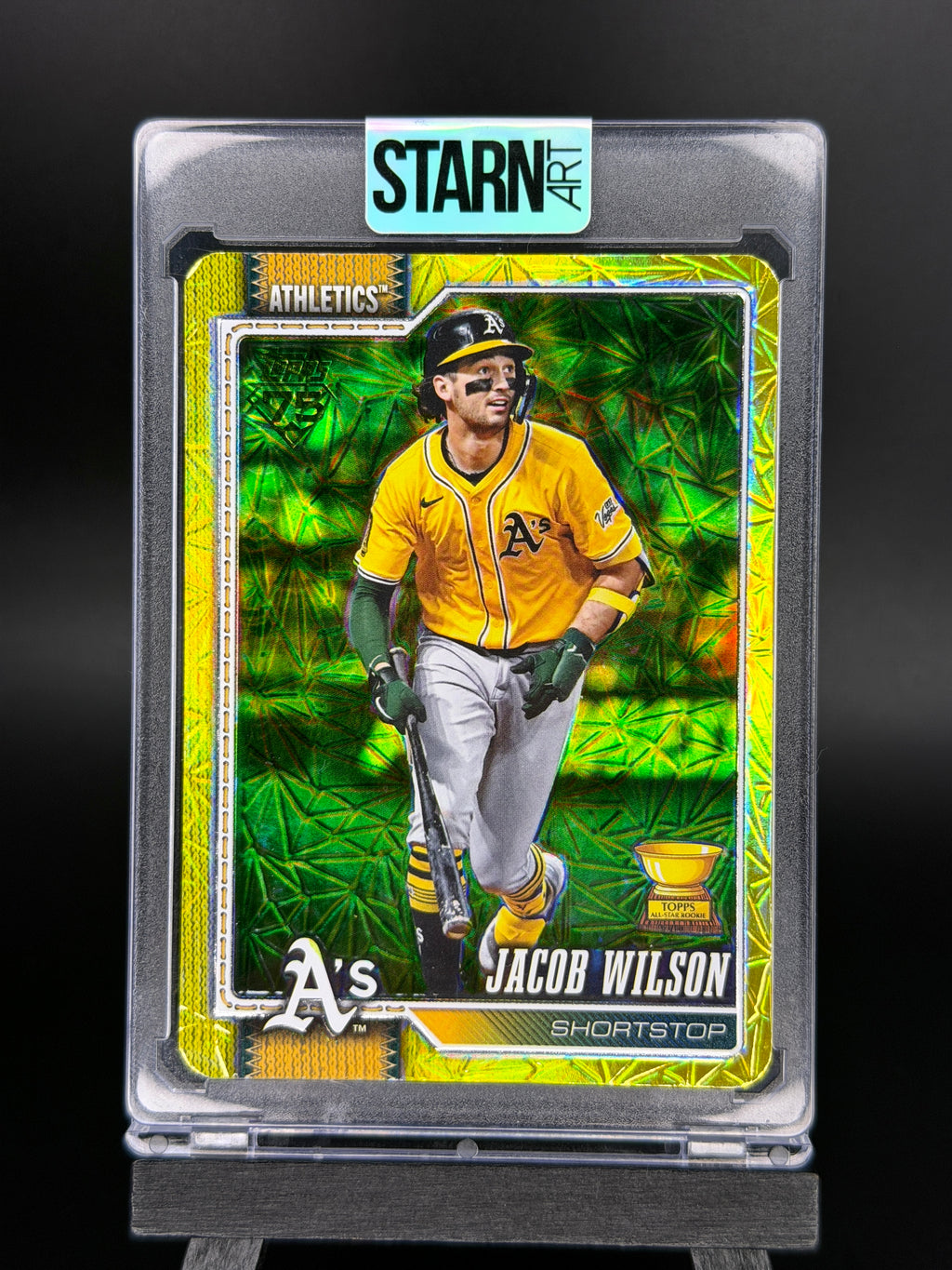 Jacob Wilson Custom 1/1 Baseball Card Art - Painted and Embossed