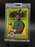 Rickey Henderson Custom 1/1 Baseball Card Art - Painted and Embossed