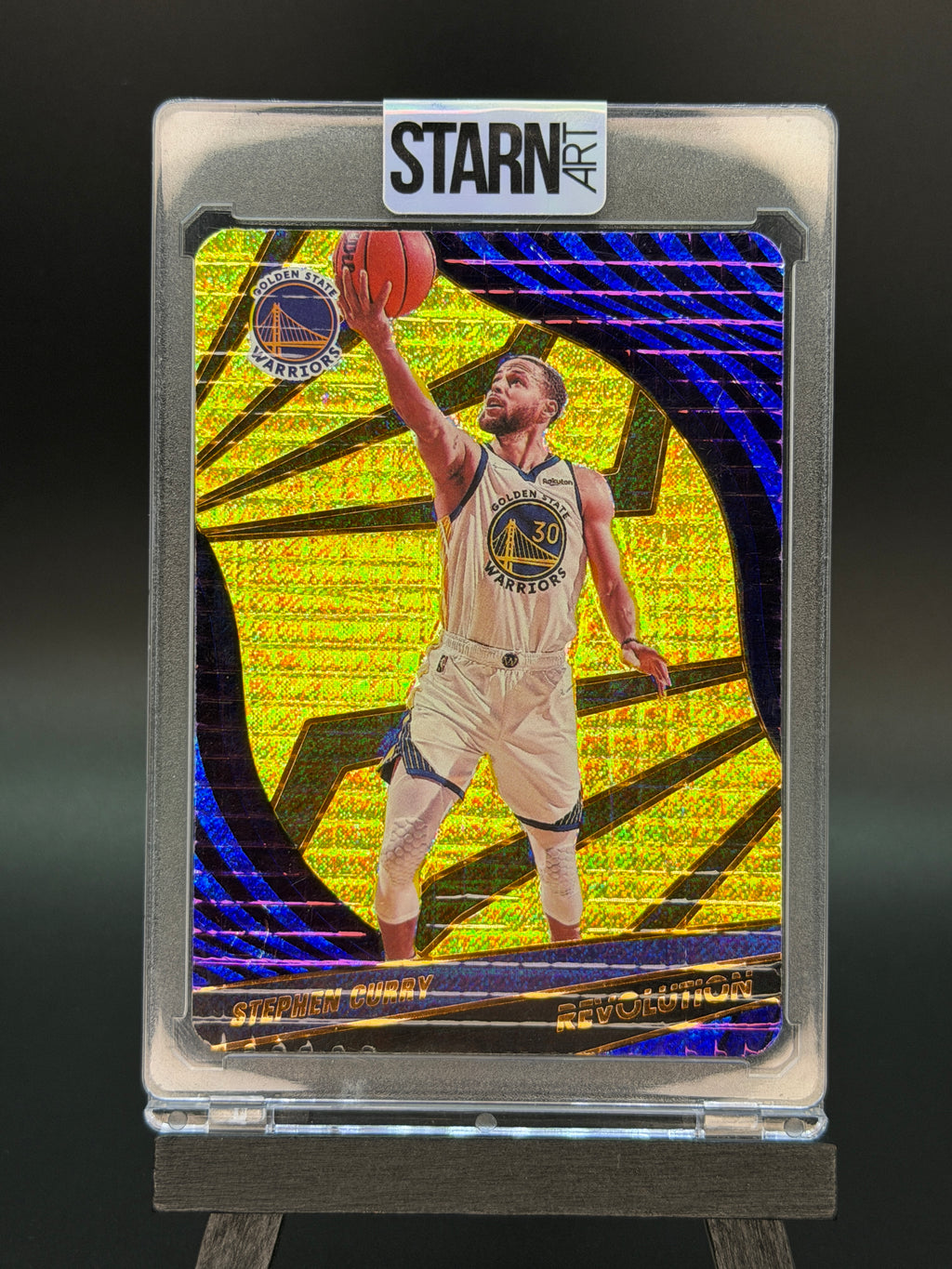 Stephen Curry Custom 1/1 Baseball Card Art - Painted and Embossed (Copy)