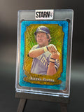 George Brett Custom 1/1 Baseball Card Art - Painted and Embossed