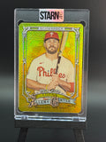 Kyle Schwarber Custom 1/1 Baseball Card Art - Painted and Embossed