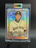 Ichiro Custom 1/1 Baseball Card Art - Painted and Embossed