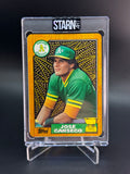 Jose Canseco Custom 1/1 Baseball Card Art - Painted and Embossed