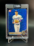 Bobby Witt Jr. Custom 1/1 Baseball Card Art - Painted and Embossed