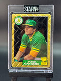 Jose Canseco Custom 1/1 Baseball Card Art - Painted and Embossed
