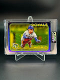 Bobby Witt Jr. Custom 1/1 Baseball Card Art - Painted and Embossed