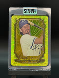 Bobby Witt Jr. Custom 1/1 Baseball Card Art - Painted and Embossed