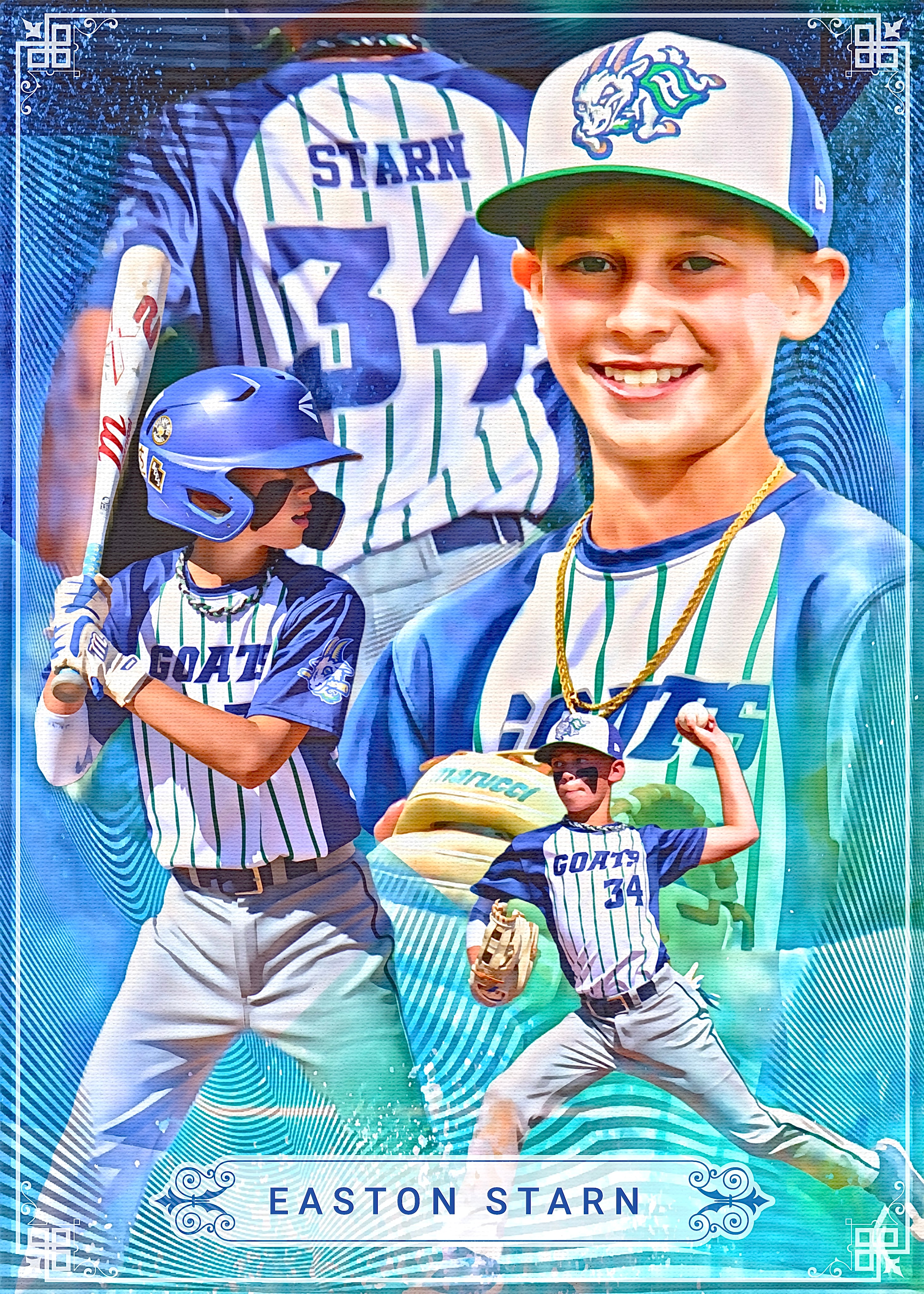 Custom Youth Athlete Sports Cards