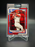 Bryce Harper Custom 1/1 Baseball Card Art - Painted and Embossed