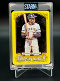 Roberto Clemente Custom 1/1 Baseball Card Art - Painted and Embossed