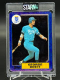 George Brett Custom 1/1 Baseball Card Art - Painted and Embossed