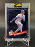 Ken Griffey Jr. Custom 1/1 Baseball Card Art - Painted and Embossed