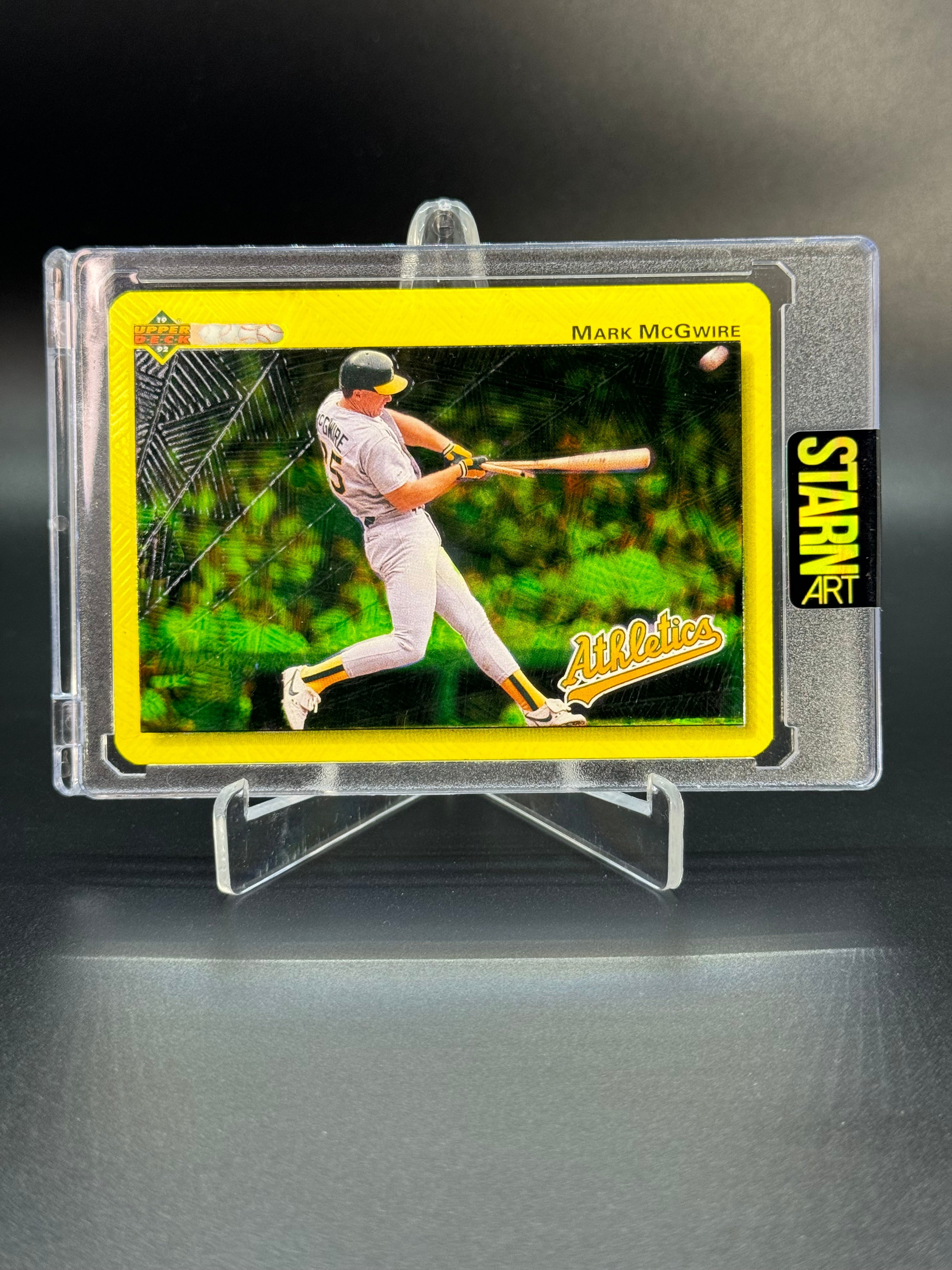 Mark McGwire Custom 1/1 Baseball Card Art - Painted and Embossed