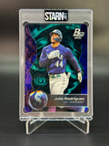 Julio Rodriguez Custom 1/1 Baseball Card Art - Painted and Embossed