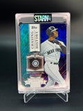 Ken Griffey Jr. Custom Embossed and Painted 1/1 Baseball Card Art