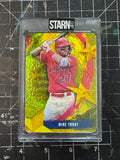 Mike Trout Custom 1/1 Baseball Card Art - Painted and Embossed