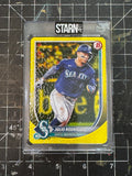 Julio Rodriguez Custom 1/1 Baseball Card Art - Painted and Embossed