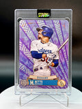 Mookie Betts Custom 1/1 Baseball Card Art - Painted and Embossed