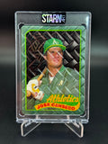 Jose Canseco Custom 1/1 Baseball Card Art - Painted and Embossed