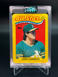 Jose Canseco Custom 1/1 Baseball Card Art - Painted and Embossed