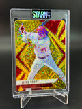 Mike Trout Custom 1/1 Baseball Card Art - Painted and Embossed