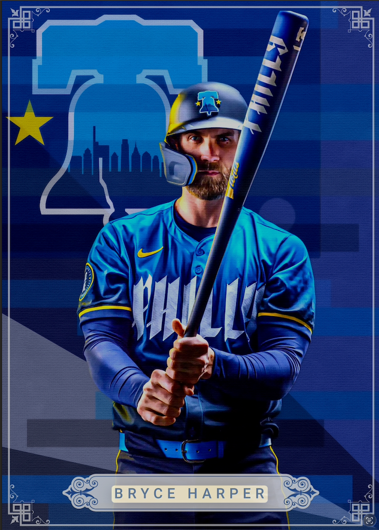 Bryce Harper Limited 1/5 Art Card – Original Procreate Digital Illustration (Copy)