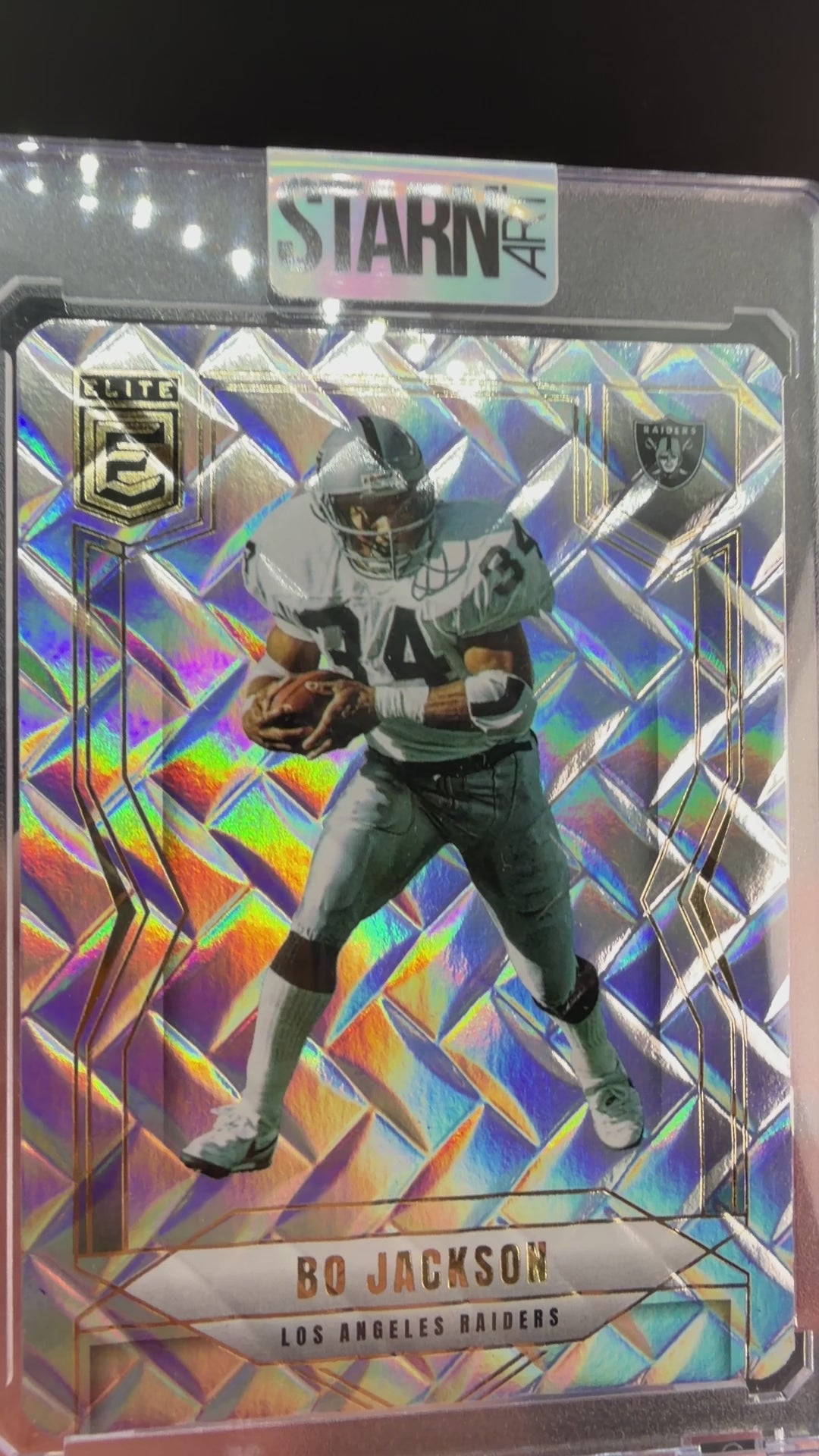 Bo Jackson Custom 1/1 Baseball Card Art - Painted and Embossed