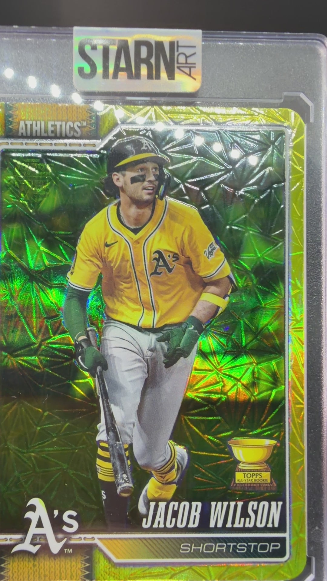 Jacob Wilson Custom 1/1 Baseball Card Art - Painted and Embossed
