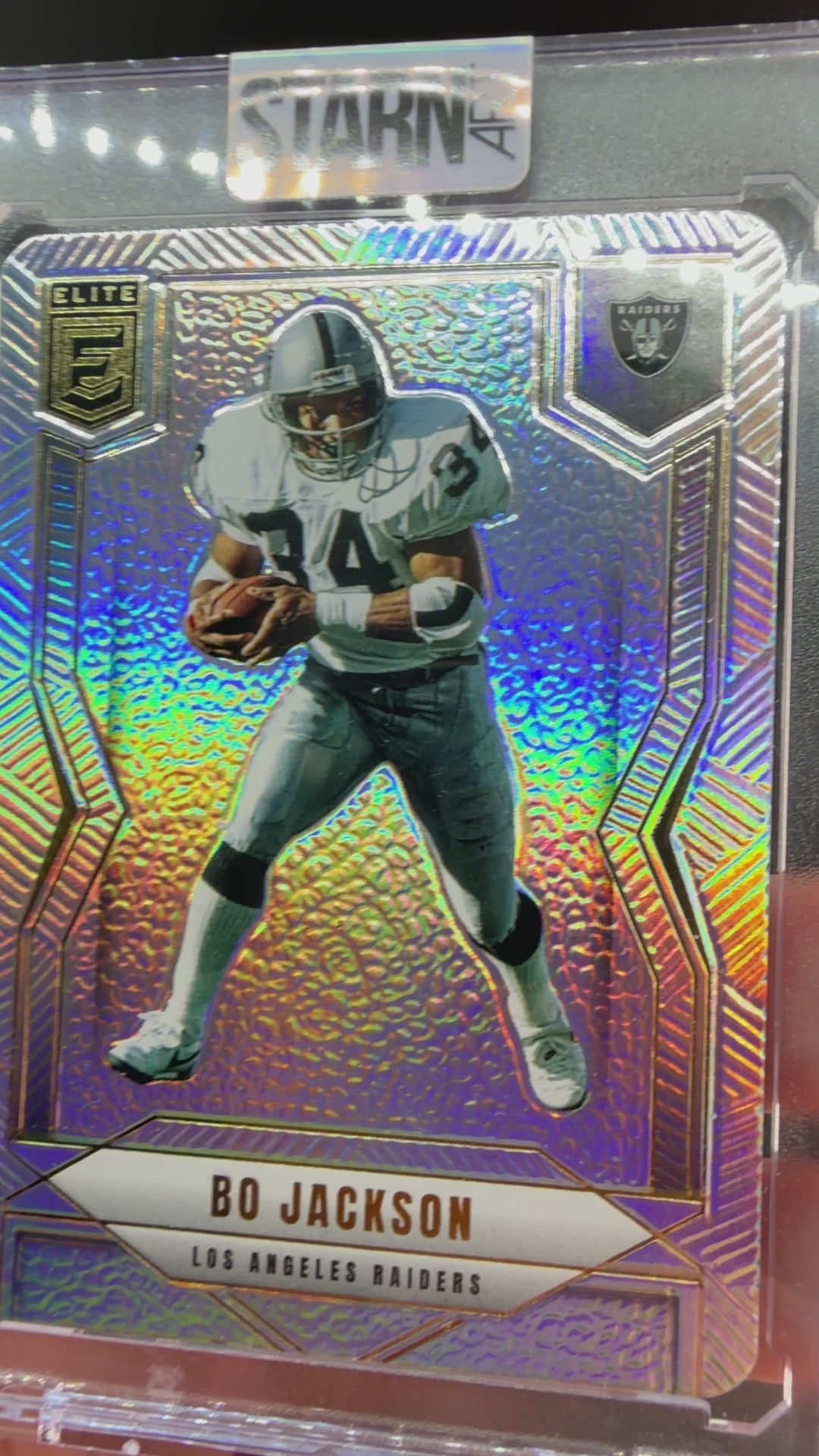 Bo Jackson Custom 1/1 Baseball Card Art - Painted and Embossed