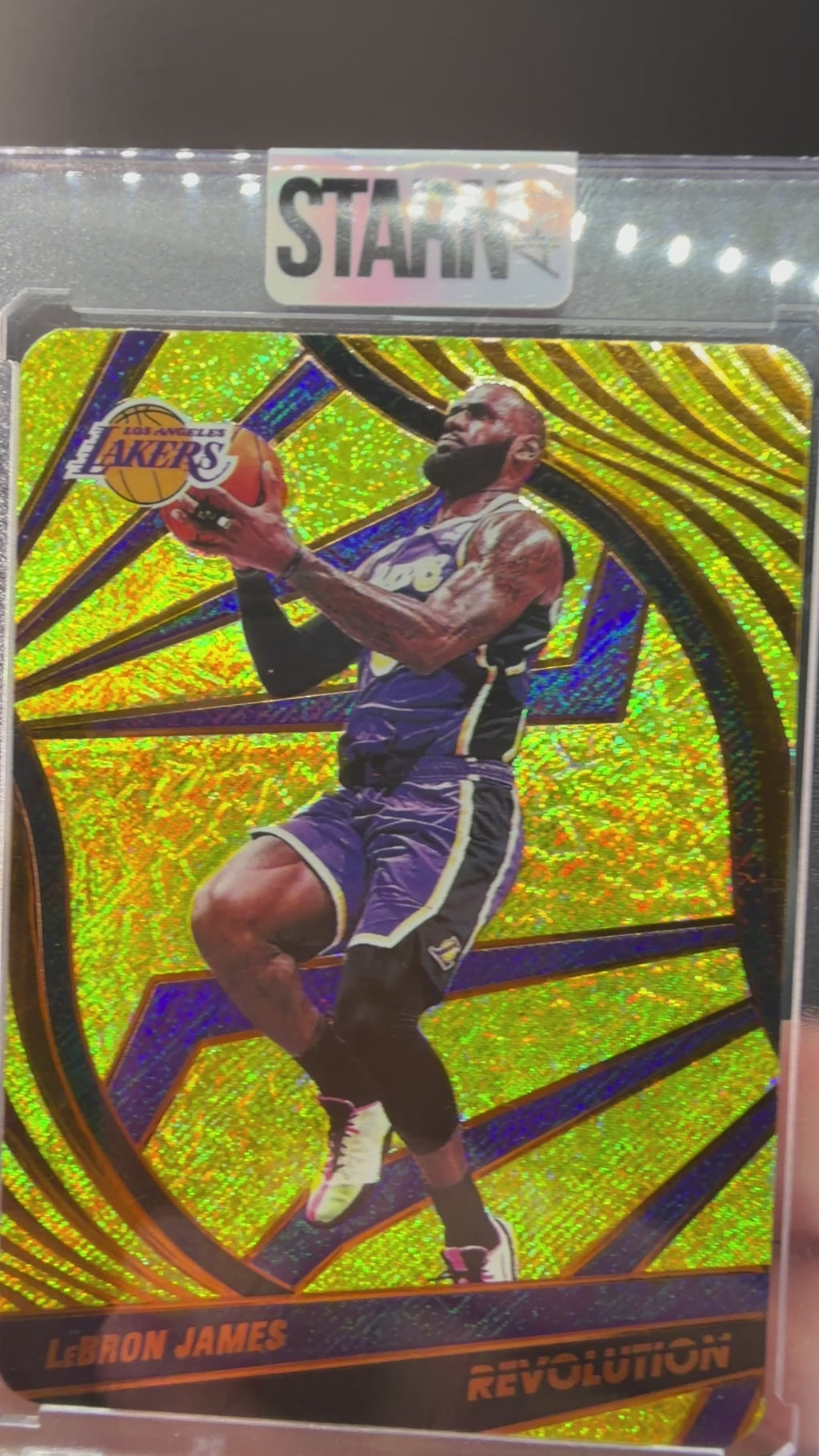 LeBron James Custom 1/1 Baseball Card Art - Painted and Embossed