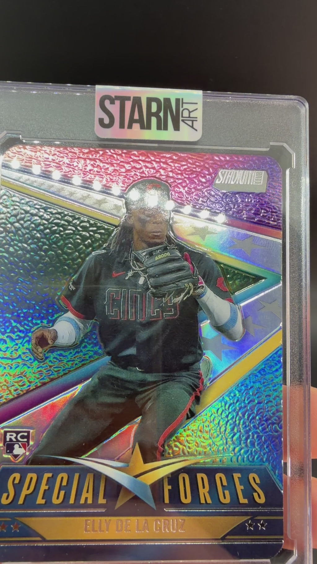 Elly De La Cruz Custom 1/1 Baseball Card Art - Painted and Embossed