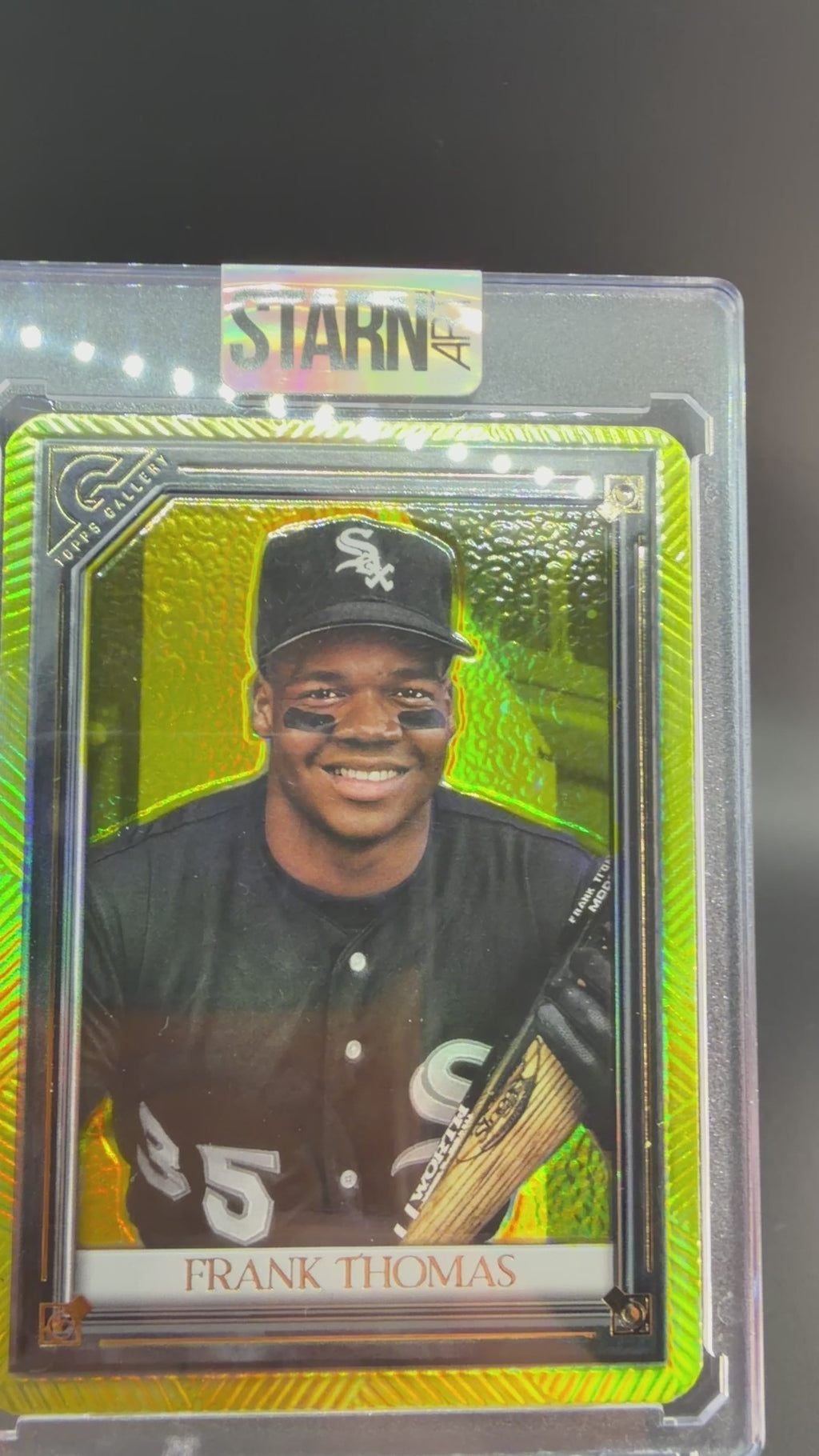 Frank Thomas Custom 1/1 Baseball Card Art - Painted and Embossed