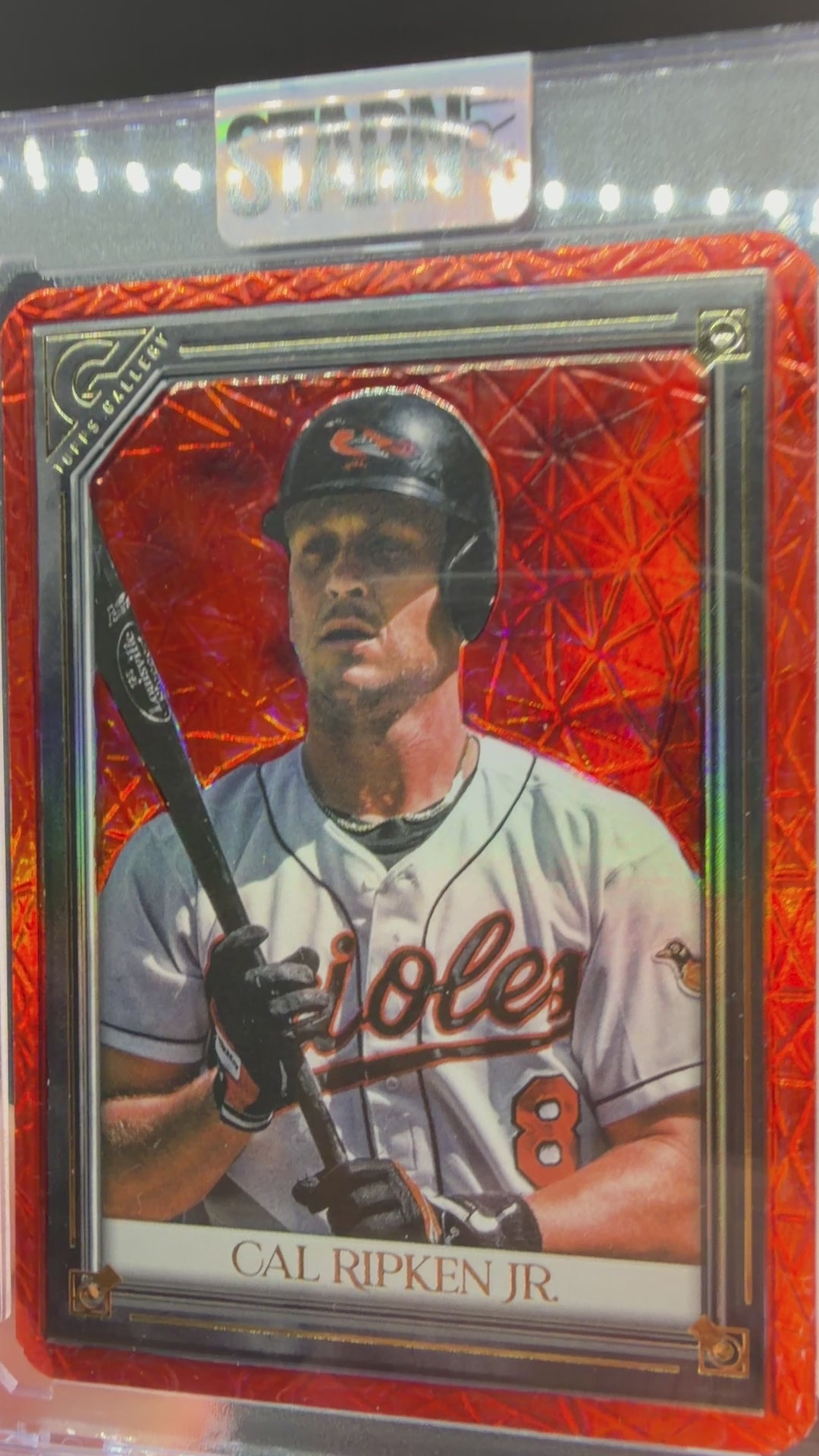 Cal Ripken Jr. Custom 1/1 Baseball Card Art - Painted and Embossed
