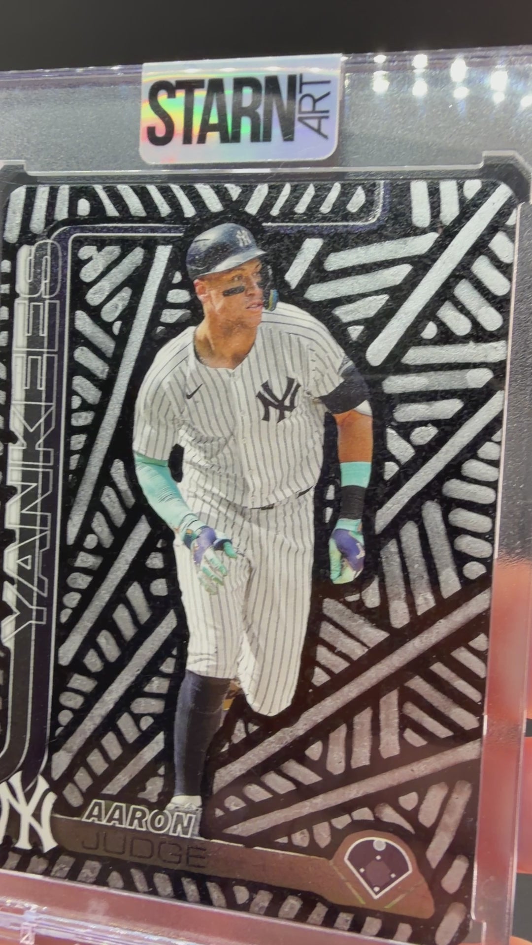 Aaron Judge Custom Baseball 1/1 Card Art