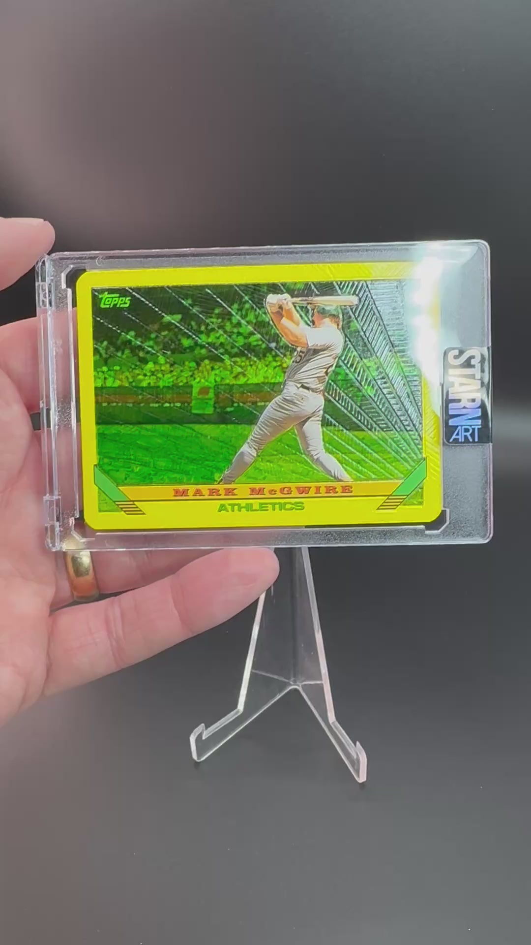 Mark McGwire Custom 1/1 Baseball Card Art - Painted and Embossed