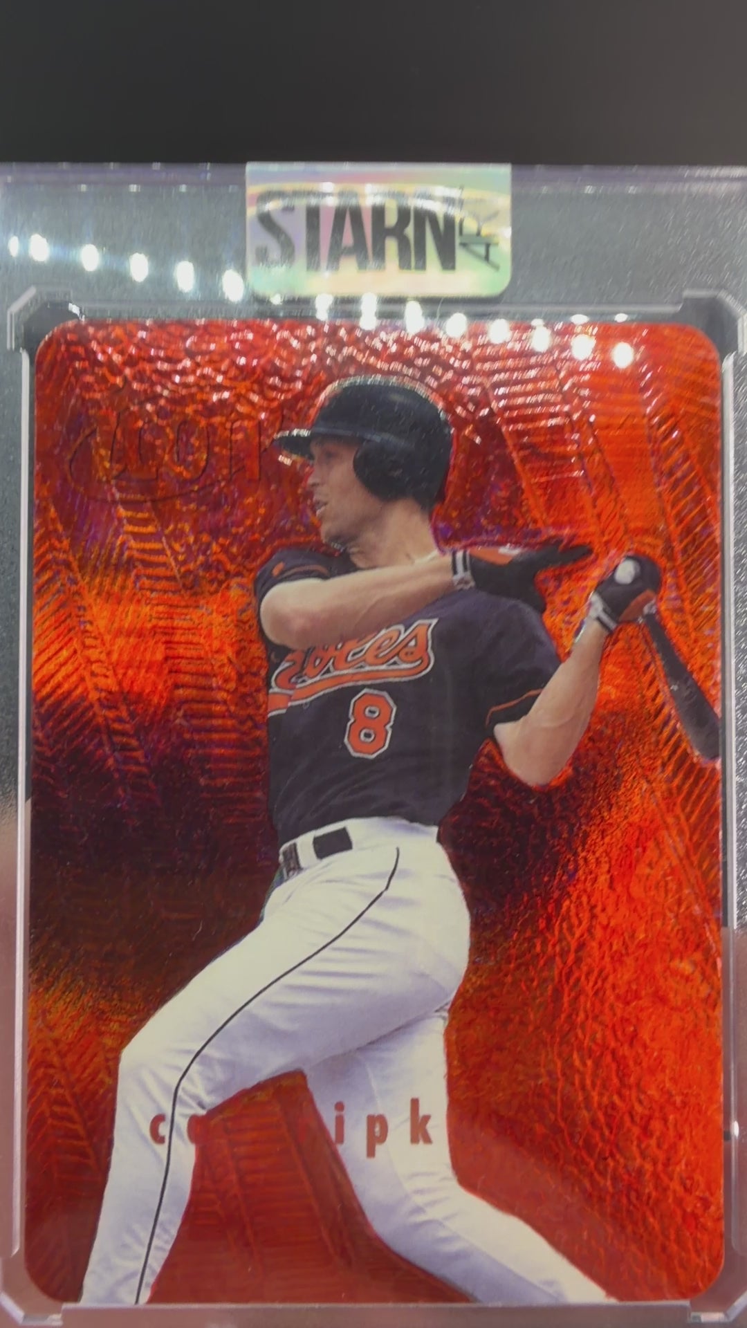 Cal Ripken Jr. Custom 1/1 Baseball Card Art - Painted and Embossed